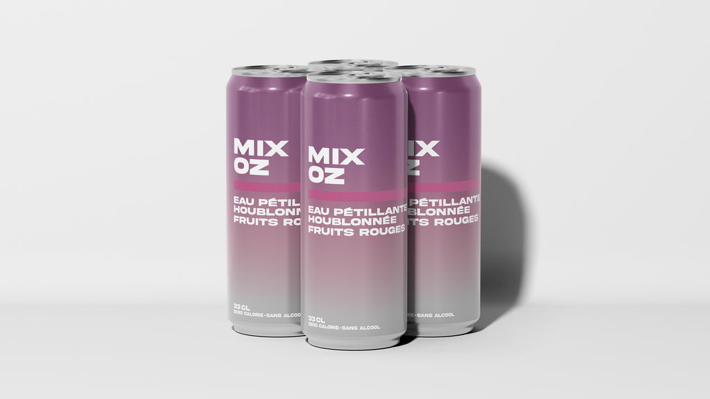 Eau houblonnée pétillante Fruits Rouges X4